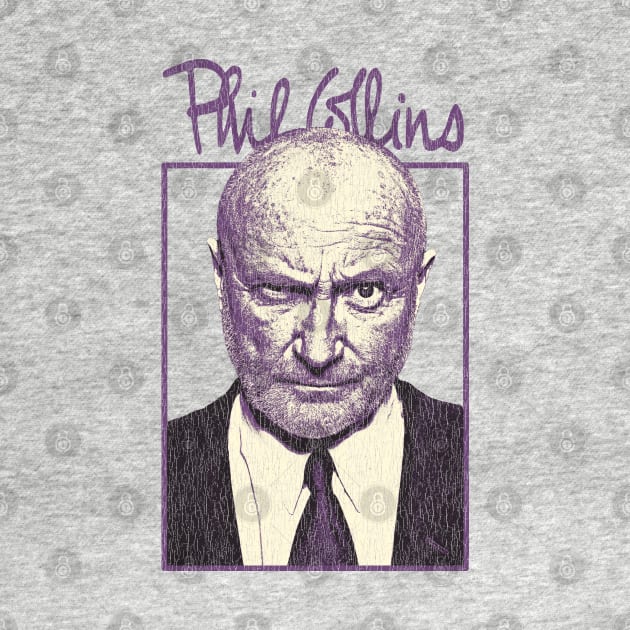 Phil Collins Genesis 1970s Vintage Look by Bingung Mikir Nama Design